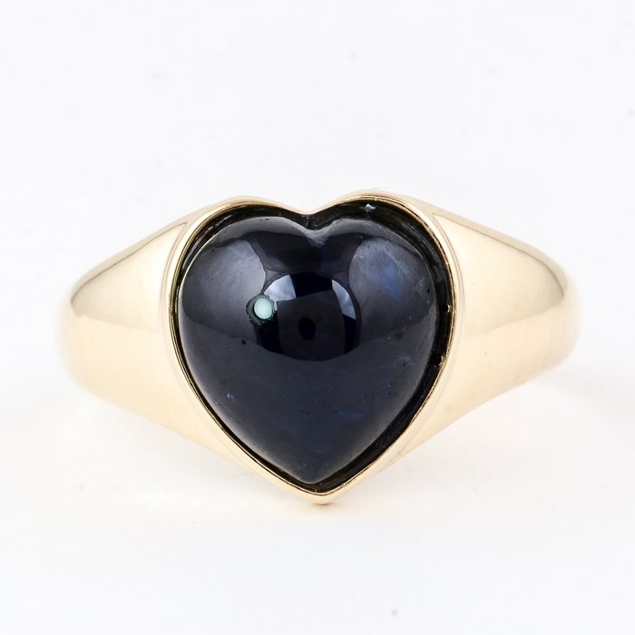 Ingen mindstepris - Ring - 14 karat Gulguld -  6.29ct. tw. Safir