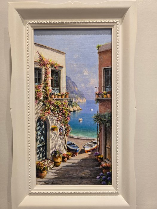 Mario Irace (1951) - Vicolo costiero, Amalfi coast