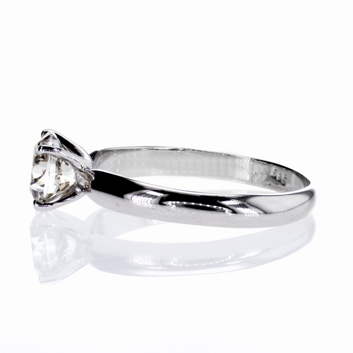 Ingen mindstepris - Ring - 14 karat Hvidguld -  1.15ct. tw. Diamant (Natur)