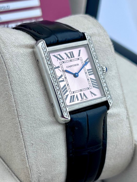 Cartier - Tank Solo Pink Diamonds - 3170 - Kvinder - 2011-nu