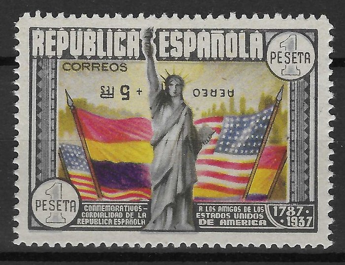 Spanien 1938 - CL årsdagen for den amerikanske forfatning - Edifil 765hi **