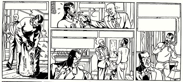 Berserik, Teun - 1 Original page - Blake  Mortimer - Le dernier Espadon / De laatste Zwaardvis