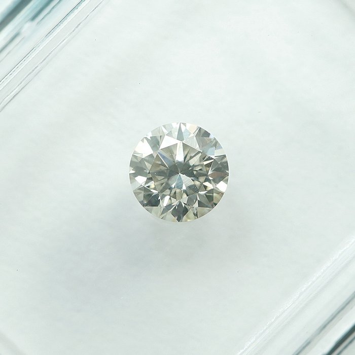 1 pcs Diamant  (Naturfarvet)  - 0.35 ct - Very light Grålig Gul - SI1 - International Gemological Institute (IGI)