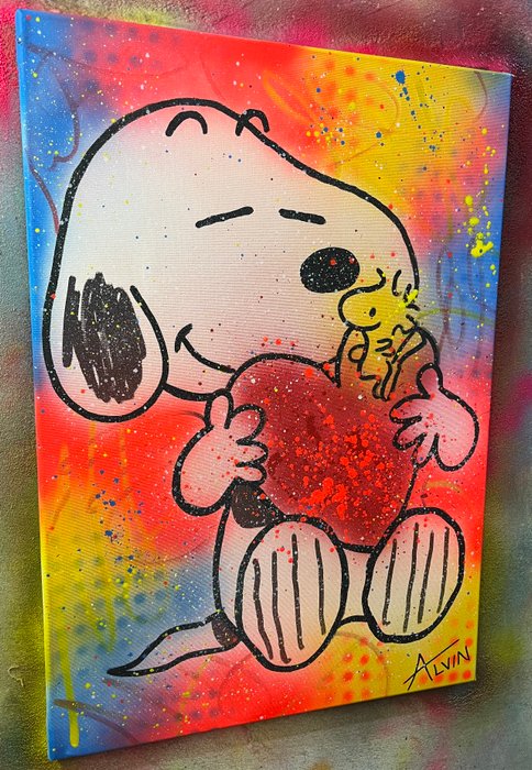 Alvin Silvrants (1979) - Snoopy and Woodstock - Love