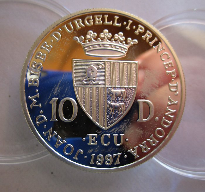 Andorra. 10 Diners 1997 Johan Sebastian Bach, Proof  (Ingen mindstepris)