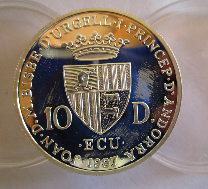 Andorra. 10 Diners 1997 Johan Sebastian Bach, Proof  (Ingen mindstepris)