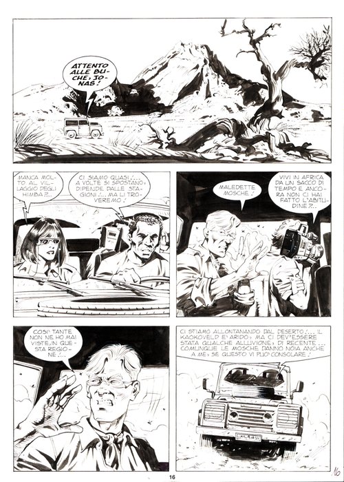 Dotti, Maurizio - 5 Original page - Dampyr #6 - "La costa degli scheletri" - 2000