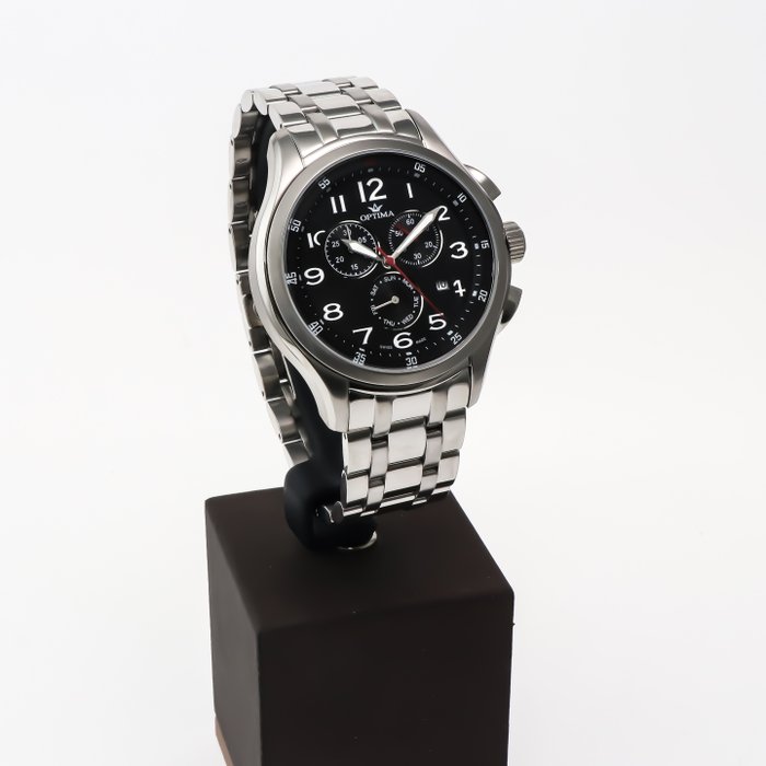 Optima - Swiss Chronograph - OSC376-SS-3 - Ingen mindstepris - Mænd - 2011-nu