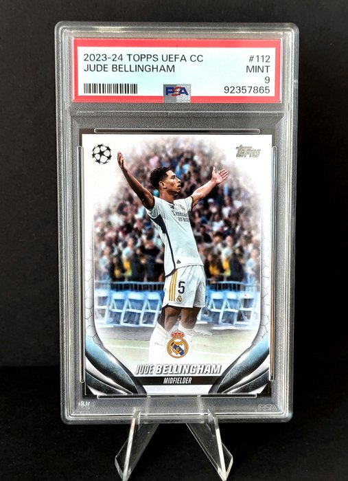 2023/24 Topps UEFA CC Jude Bellingham #112 PSA 9 - 1 Graded card