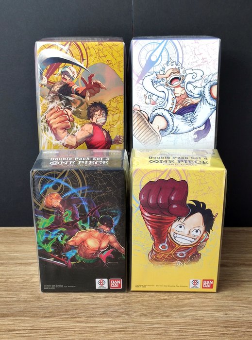 One Piece Card Game - 4 Box - OP04  OP05  OP06  OP07 - Double Pack Set