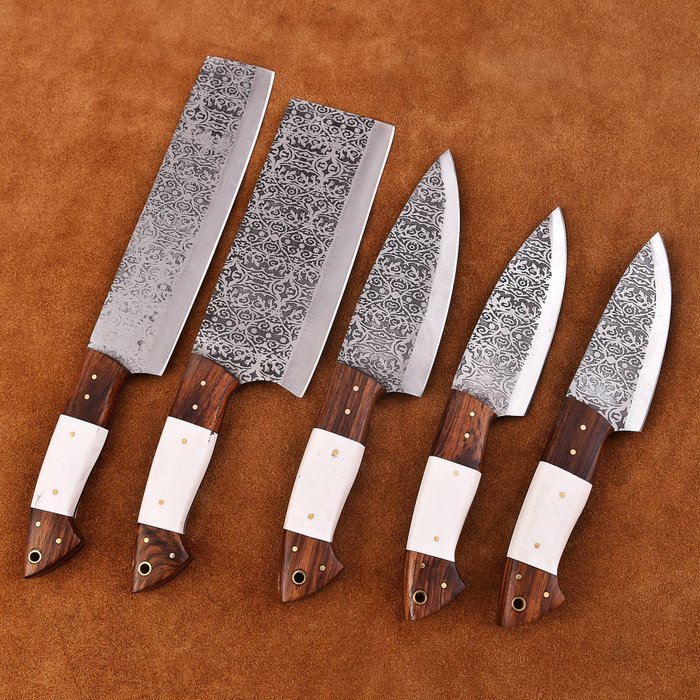 Køkkenkniv - Chef's knife - Højkvalitets stål, træ og harpiks - Japan