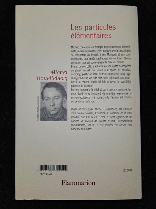 Michel Houellebecq - Les particules élémentaires - 1998