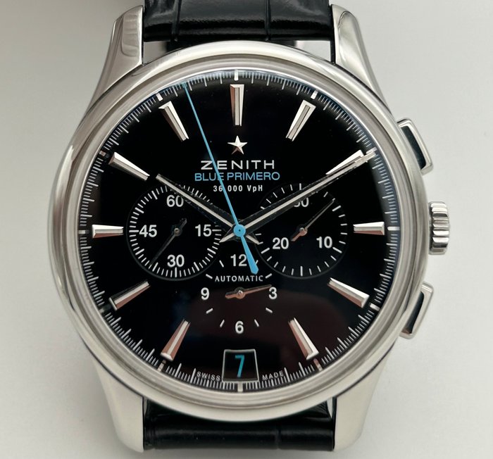 Zenith - Captain Chronograph Blue Primero Limited Edition - 03.2119.400 - Mænd - 2011-nu