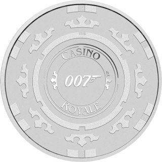 Tuvalu. 1 Dollar 2023 James Bond - Casino Royale "Chip", 1 Oz (.999)  (Ingen mindstepris)