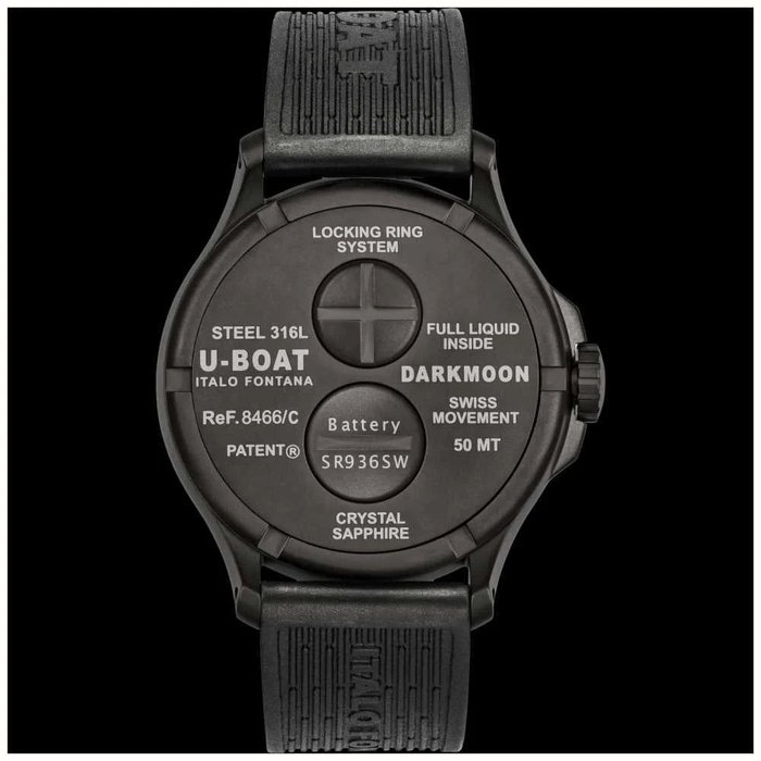 U-Boat - Watch Darkmoon 44 Red Sapphire IP Black - All Taxes Inlcuded - 8466/C - Mænd - 2011-nu