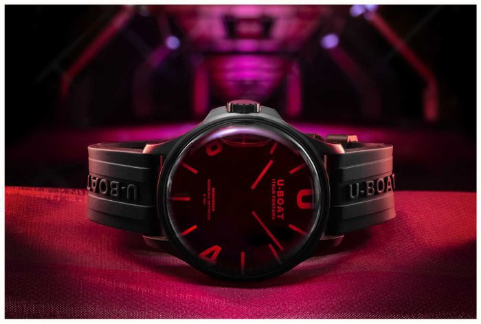 U-Boat - Watch Darkmoon 44 Red Sapphire IP Black - All Taxes Inlcuded - 8466/C - Mænd - 2011-nu