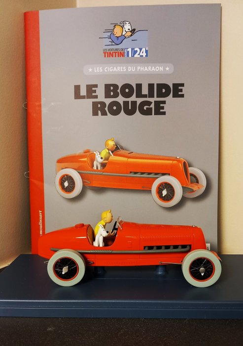 Moulinsart / Hachette - Tintin - 1:24 model car - 01 - de rode racewagen (mint)