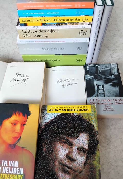 A.F.Th. van der Heijden - 16 boeken, waaronder 2 gesigneerde boeken en eerste drukken - 1984-2023