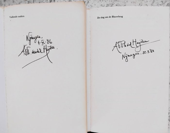 A.F.Th. van der Heijden - 16 boeken, waaronder 2 gesigneerde boeken en eerste drukken - 1984-2023