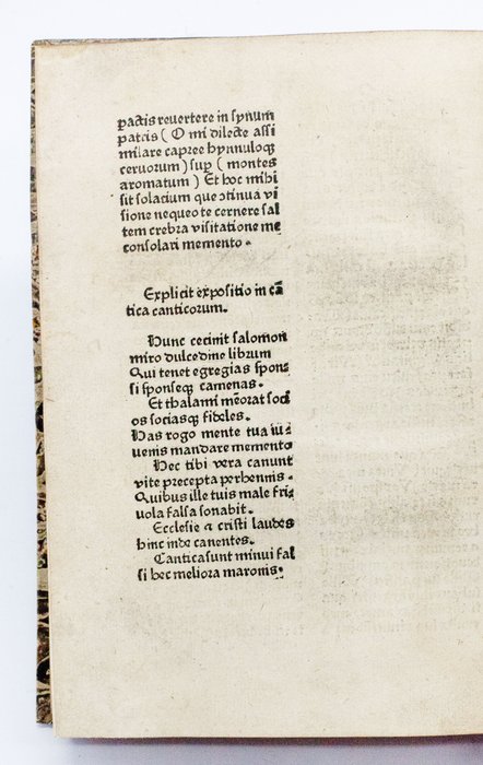 Onorio - [Incunable] - Cantica Canticorum - 1490