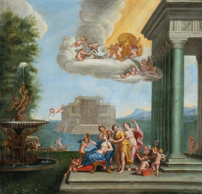 Francesco Albani (1578-1660), Workshop of - Toelette di Venere