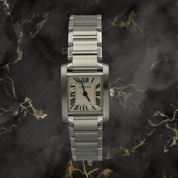 Cartier - Tank Française - 2384 - Kvinder - 1999