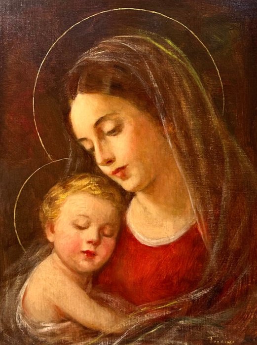 Scuola emiliana (XX) - Madonna con Bambino