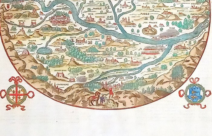 Frankrig - Auvergne; Belleforest - Le pourtraict de la ville de Dieppe - 1575