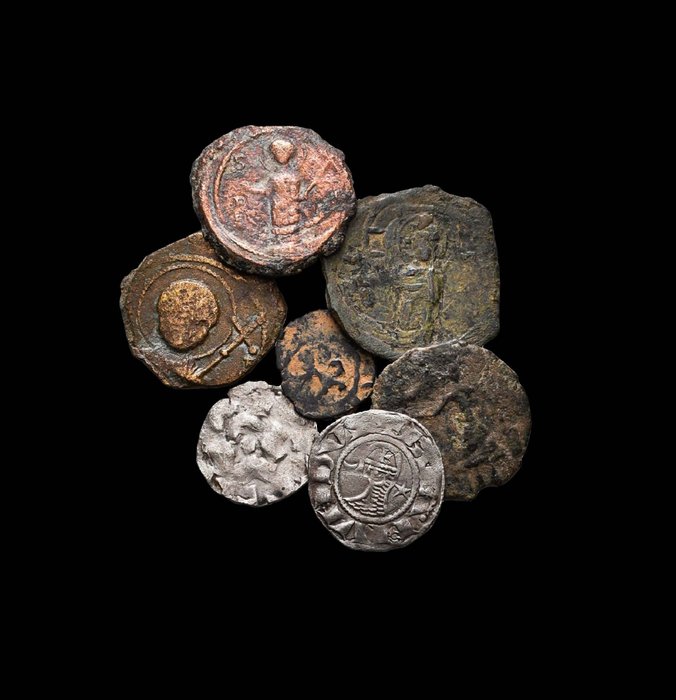 . Crusaders. A Lot of 7x Crusaders Coins, 11th-12th century  (Ingen mindstepris)