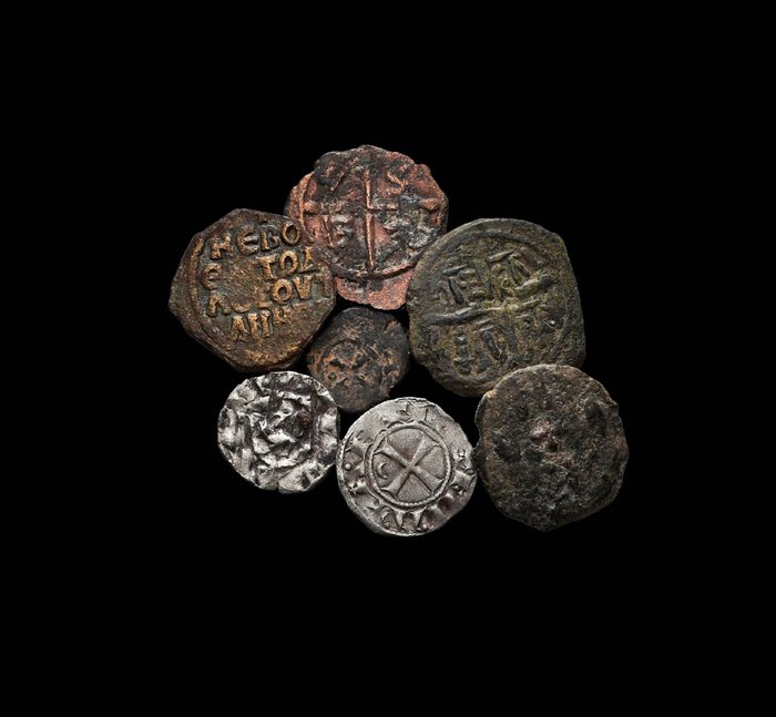 . Crusaders. A Lot of 7x Crusaders Coins, 11th-12th century  (Ingen mindstepris)