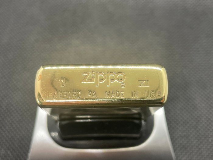 Zippo - Zippo Brass USS Nicholas FFG-47 - Lighter - Messing, Chrome -