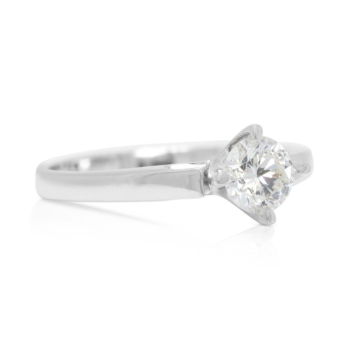 Ring - 18 kraat Hvidguld -  0.35ct. tw. Diamant (Natur)