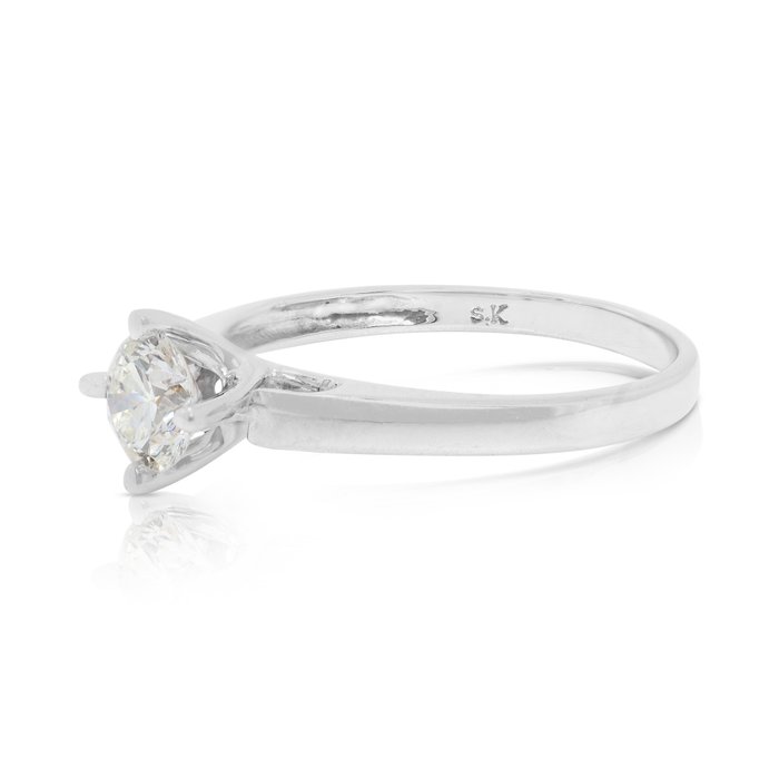 Ring - 18 kraat Hvidguld -  0.35ct. tw. Diamant (Natur)