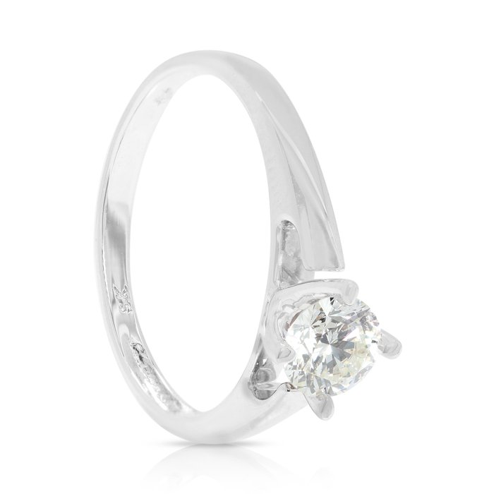 Ring - 18 kraat Hvidguld -  0.35ct. tw. Diamant (Natur)