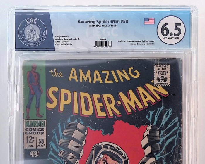 Amazing Spider-Man #58 - EGC graded 6.5 - 1 Graded comic - 1968