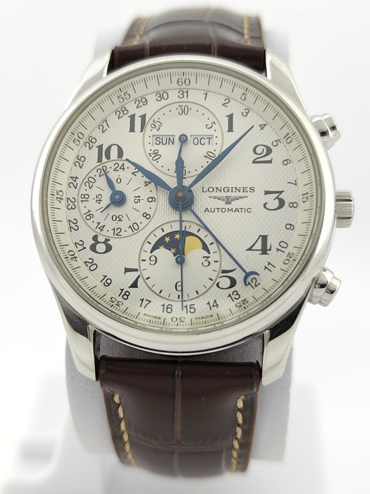 Longines - Master Collection - Moonphase Triple Date Auto-Chrono - Mænd - 2020+