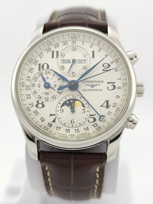 Longines - Master Collection - Moonphase Triple Date Auto-Chrono - Mænd - 2020+