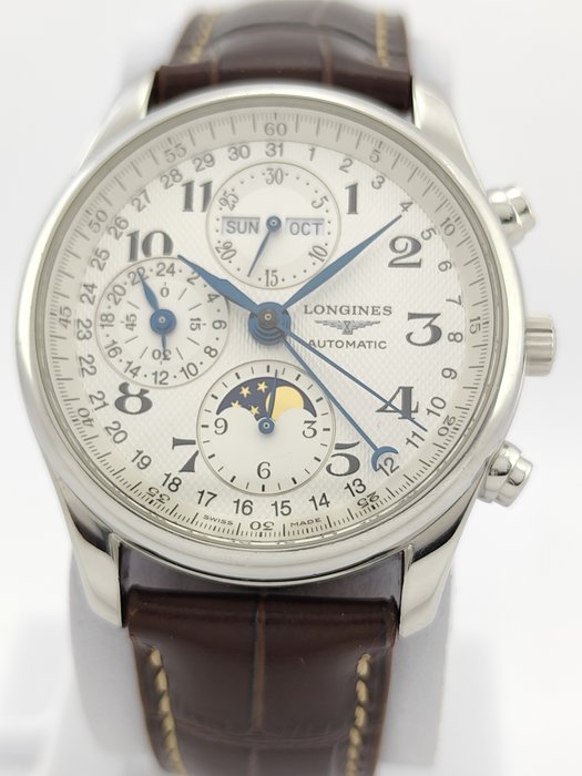 Longines - Master Collection - Moonphase Triple Date Auto-Chrono - Mænd - 2020+