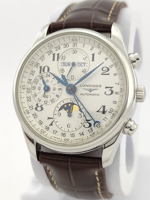 Longines - Master Collection - Moonphase Triple Date Auto-Chrono - Mænd - 2020+