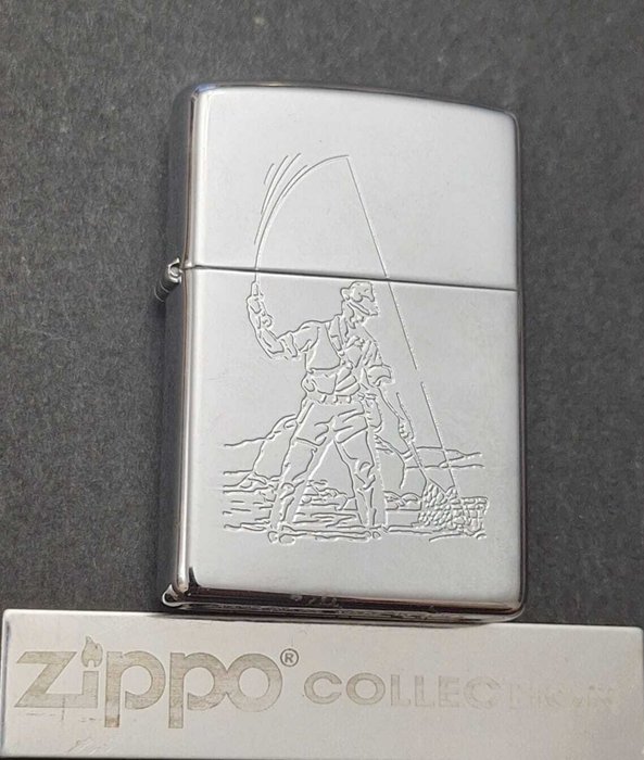 Zippo Pescador Año 2000 Mes Octubre - Lighter - Stål