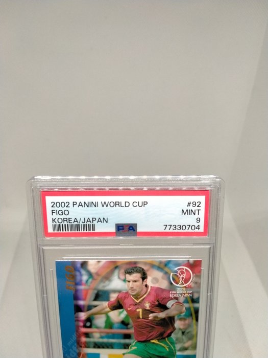 2002 - Panini - World Cup Korea/Japan Exclusive - Figo - #92 - 1 Graded card - PSA 9