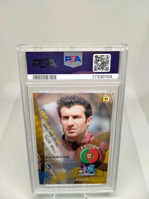 2002 - Panini - World Cup Korea/Japan Exclusive - Figo - #92 - 1 Graded card - PSA 9