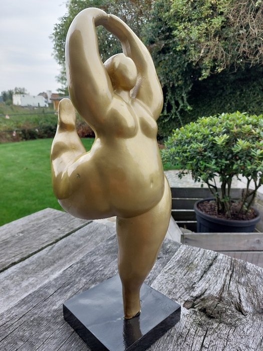 Statue, abstract image of a gymnastic lady - 50 cm - polyresin