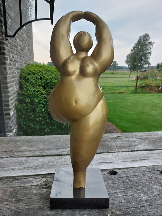 Statue, abstract image of a gymnastic lady - 50 cm - polyresin