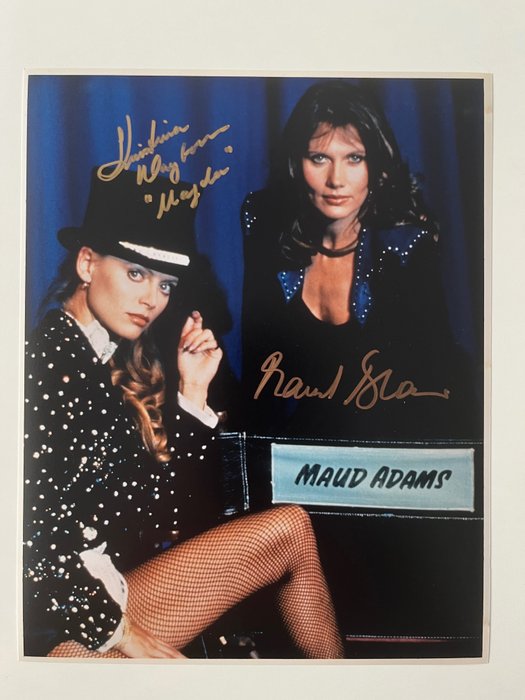 James Bond 007: Octopussy, Double signed Kristina Wayborn as "Magda" and Maud Adams as "Octopussy" with B'BC holographic COA