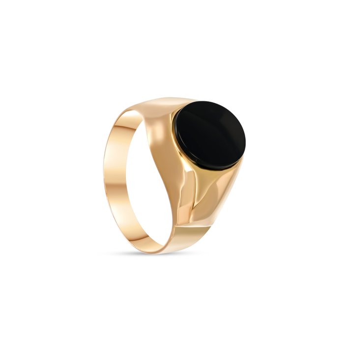 Ring - 18 kraat Gulguld -  275ct tw Onyx