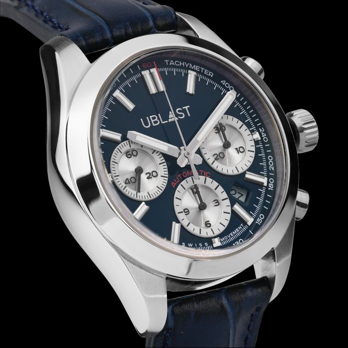 Ublast - " NO RESERVE PRICE " Air Prince Chronograph - REF.UBAPCH40BU/PLB - Ingen mindstepris - Automatic Swiss MOVT - Mænd - Ny