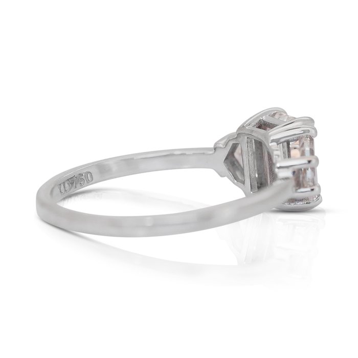 Ring - 18 kraat Hvidguld -  1.60ct. tw. Diamant (Natur) - Diamant