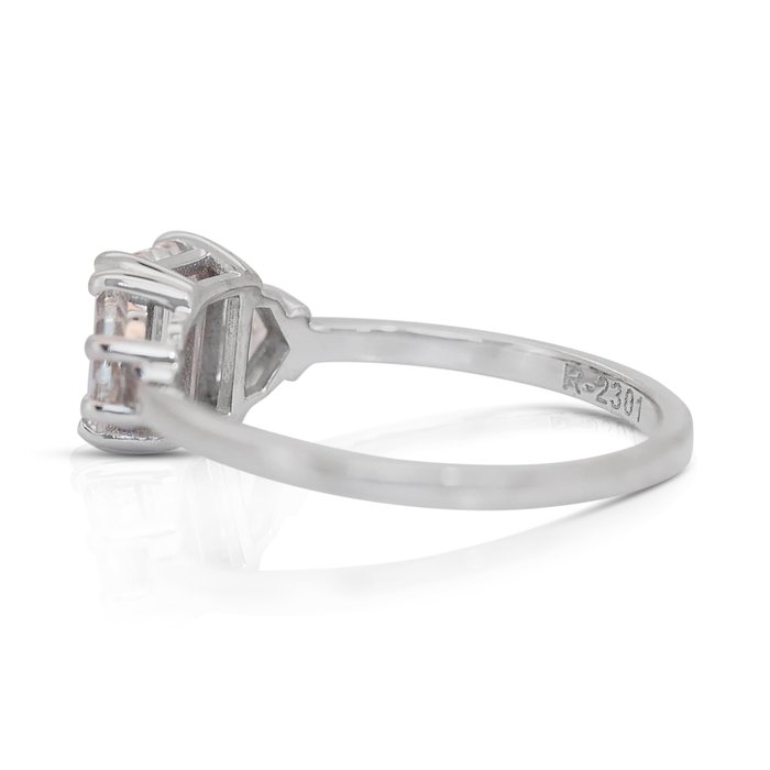 Ring - 18 kraat Hvidguld -  1.60ct. tw. Diamant (Natur) - Diamant