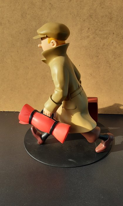 Moulinsart - Hergé - Statuette - Statuette Moulinsart 46948 - Tintin et Milou , ils arrivent -